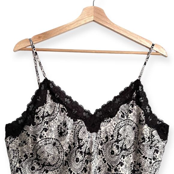 INC International Concepts 100% Silk Floral Lace Trimmed Camisole Women's 8P - Picture 3 of 9